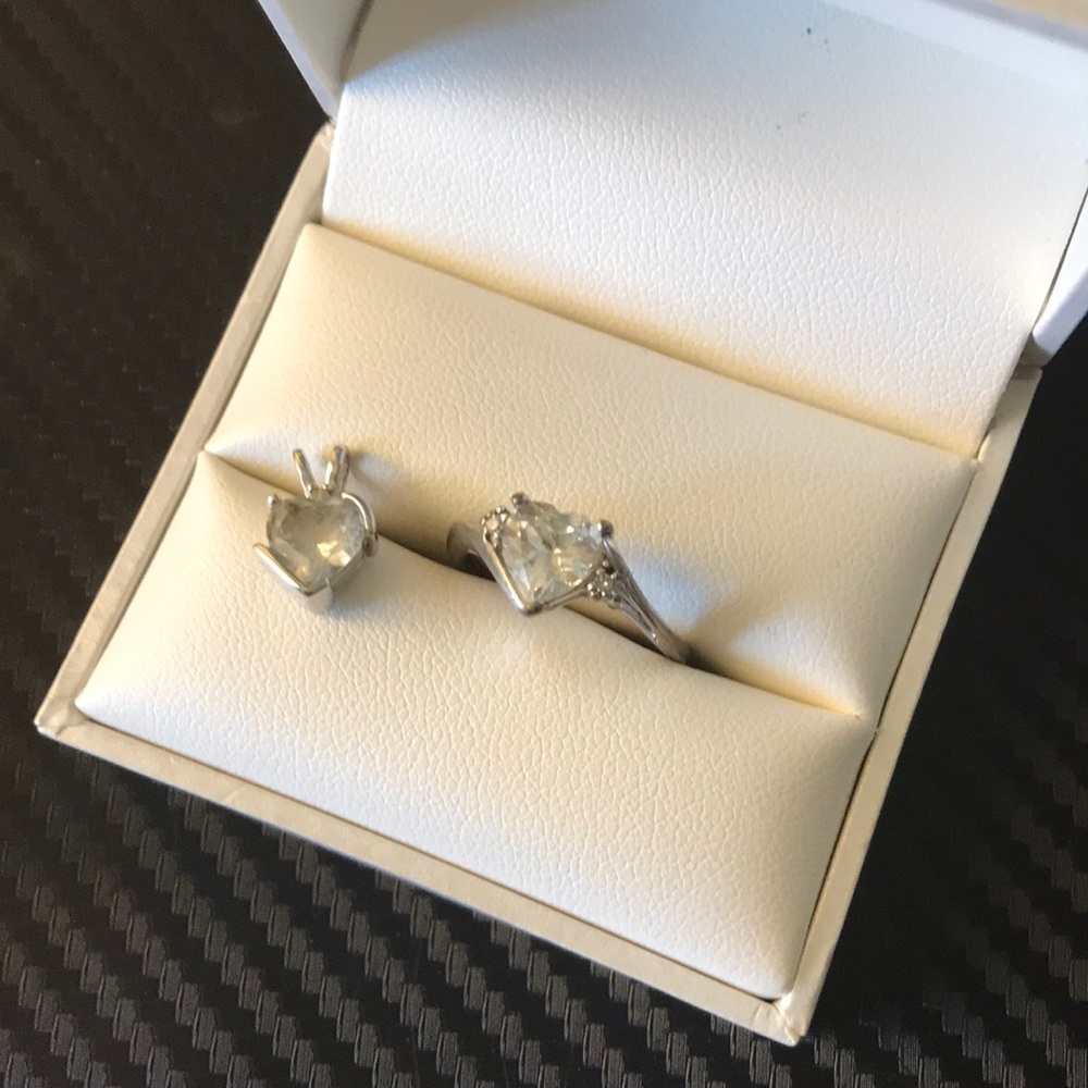 Promise ring and Pendant- cubic zirconium